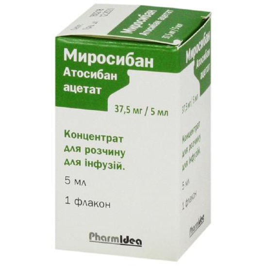 Миросибан концентрат для розчину для інфузій 37.5 мг/5 мл флакон 5 мл №1